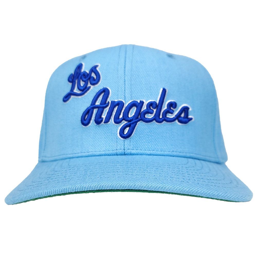 LA Lakers Mitchell & Ness‎ NBA Redline Snapback Hat Cap 3D Logo Blue New